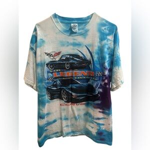 🖤 Corvette custom tie dye tshirt size large